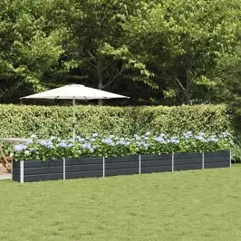 Puķu Kaste Antracīts 480 X 50 X 45 Cm Cinkots Tērauds Vidaxl