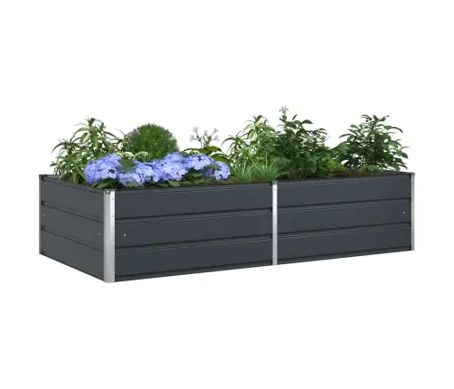 Puķu Kaste Antracīts 195 X 100 X 45 Cm Cinkots Tērauds Vidaxl