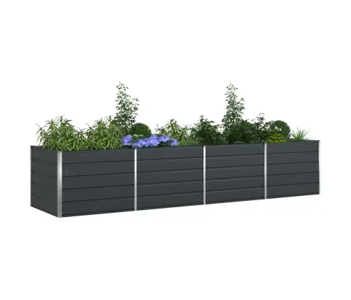 Puķu Kaste Antracīts 195 X 100 X 45 Cm Cinkots Tērauds Vidaxl