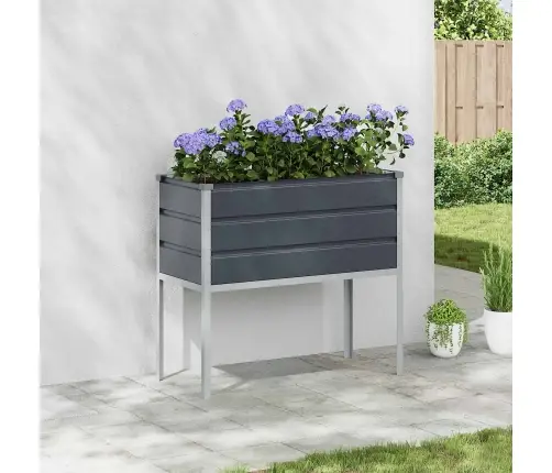 Puķu Kaste Antracīts 100 X 45 X 90 Cm Cinkots Tērauds Vidaxl