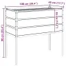 Puķu Kaste Antracīts 100 X 45 X 90 Cm Cinkots Tērauds Vidaxl