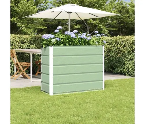 Puķu Kaste Zaļa 100 X 40 X 75 Cm Tērauds Vidaxl