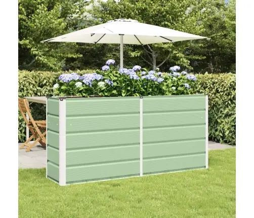 Puķu Kaste Zaļa 160 X 40 X 75 Cm Tērauds Vidaxl