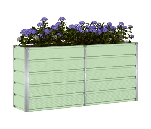 Puķu Kaste Zaļa 160 X 40 X 75 Cm Tērauds Vidaxl