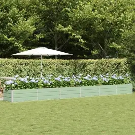 Puķu Kaste Zaļa 600 X 80 X 45 Cm Tērauds Vidaxl