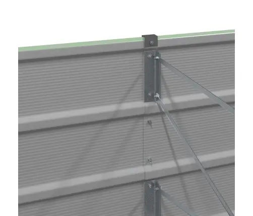 Puķu Kaste Pasteļa Zaļa 480 X 50 X 45 Cm Cinkots Tērauds Vidaxl