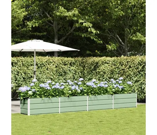 Puķu Kaste Pasteļa Zaļa 480 X 50 X 45 Cm Cinkots Tērauds Vidaxl