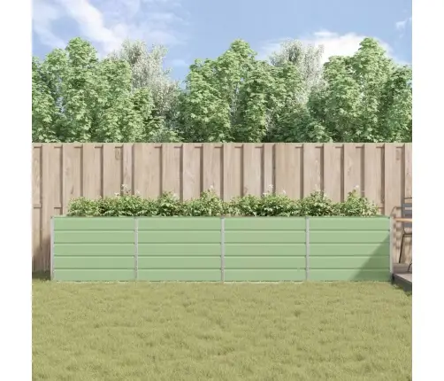 Puķu Kaste Pasteļa Zaļa 195 X 100 X 45 Cm Cinkots Tērauds Vidaxl