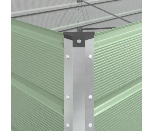 Puķu Kaste Pasteļa Zaļa 195 X 100 X 45 Cm Cinkots Tērauds Vidaxl