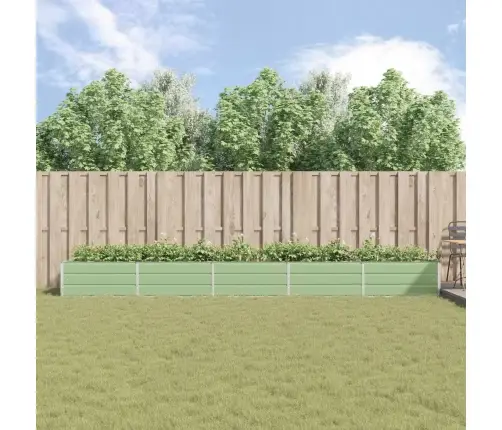 Puķu Kaste Pasteļa Zaļa 195 X 100 X 45 Cm Cinkots Tērauds Vidaxl