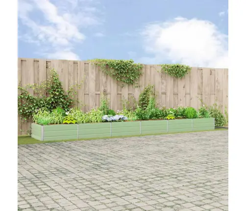 Puķu Kaste Pasteļa Zaļa 195 X 100 X 45 Cm Cinkots Tērauds Vidaxl