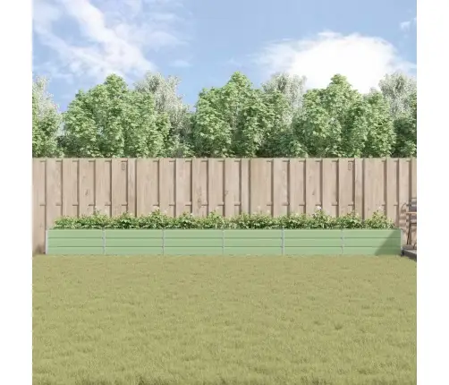 Puķu Kaste Pasteļa Zaļa 195 X 100 X 45 Cm Cinkots Tērauds Vidaxl