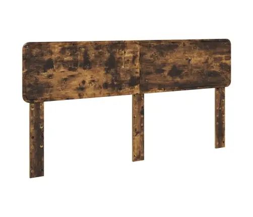 Gultas Rāmis Dūmaka Ozols 200 X 200 Cm Ciets Priedes Koks Vidaxl