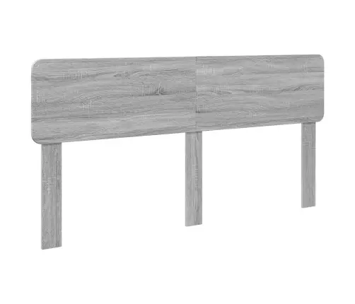 Gultas Rāmis Pelēks Sonoma 200 X 200 Cm Ciets Priedes Koks Vidaxl