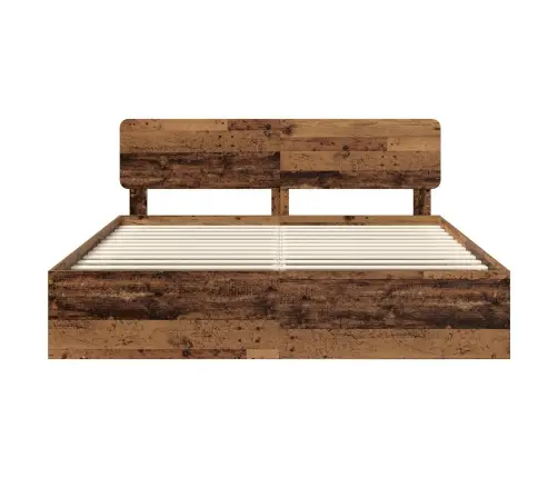 Gultas Rāmis Vecs Koks 200 X 200 Cm Ciets Priedes Koks Vidaxl