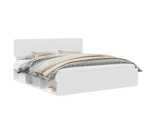 Gultas Rāmis Balts 180 X 200 Cm Ciets Priedes Koks Vidaxl