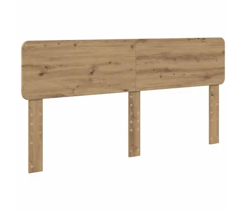 Gultas Rāmis Mākslīgā Ozola 180 X 200 Cm Ciets Priedes Koks Vidaxl