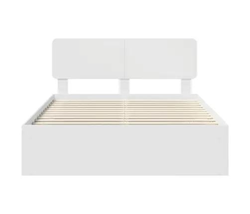 Gultas Rāmis Balts 160 X 200 Cm Ciets Priedes Koks Vidaxl