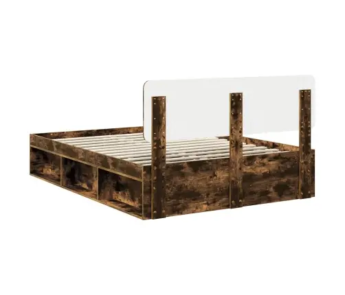 Lovos Rėmas Rūkyta Ąžuolas 140 X 190 Cm Kietos Pušies Mediena