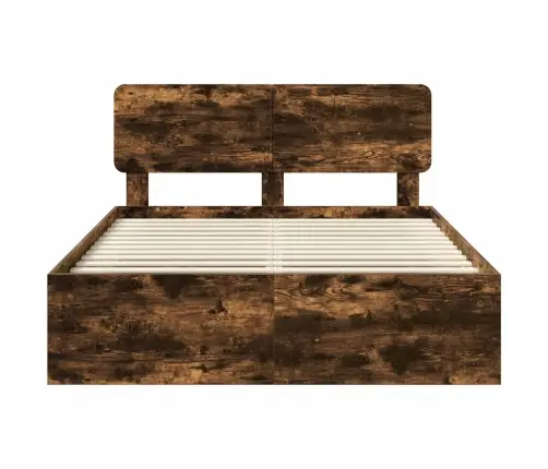 Lovos Rėmas Rūkyta Ąžuolas 140 X 190 Cm Kietos Pušies Mediena