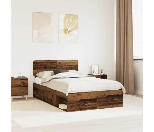 Gultas Rāmis Vecs Koks 90 X 190 Cm Ciets Priedes Koks Vidaxl