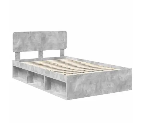 Lovos Rėmas Betoninė 120 X 200 Cm Kietos Pušies Mediena