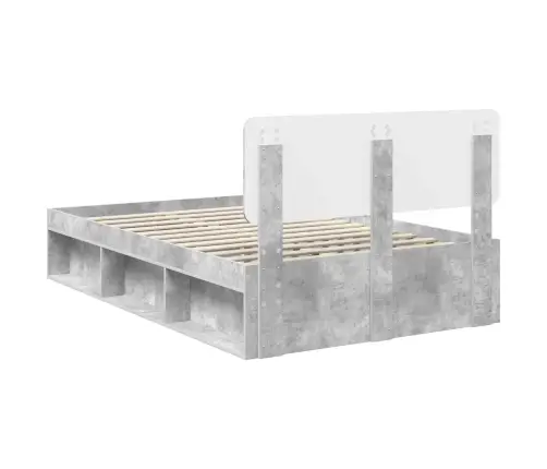 Lovos Rėmas Betoninė 120 X 200 Cm Kietos Pušies Mediena