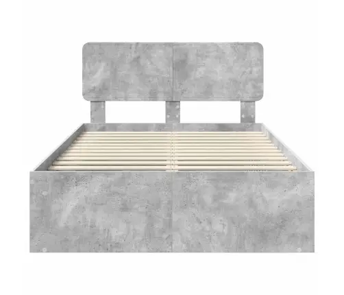 Lovos Rėmas Betoninė 120 X 200 Cm Kietos Pušies Mediena