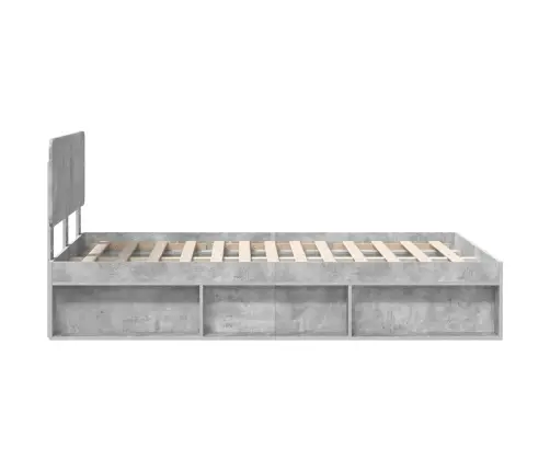 Lovos Rėmas Betoninė 120 X 200 Cm Kietos Pušies Mediena