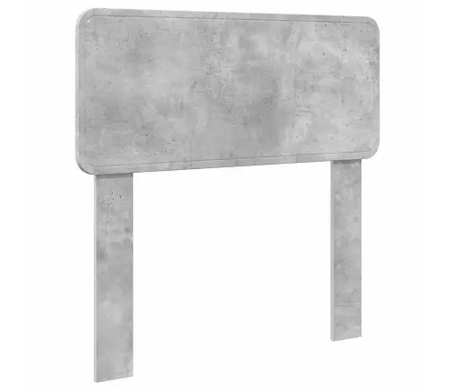 Gultas Rāmis Betona Pelēks 100 X 200 Cm Ciets Priedes Koks Vidaxl