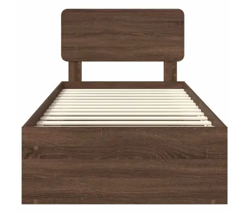 Lovos Rėmas Rudas Ąžuolas 100 X 200 Cm Kietos Pušies Mediena