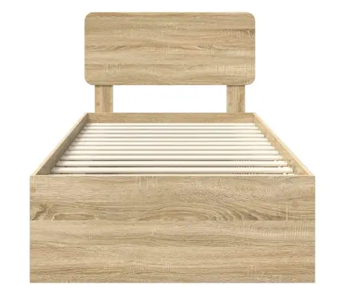 Lovos Rėmas Sonoma Ąžuolas 90 X 200 Cm Kietos Pušies Mediena