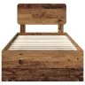 Gultas Rāmis Vecs Koks 90 X 200 Cm Ciets Priedes Koks Vidaxl