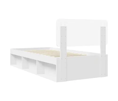 Lovos Rėmas Balta 90 X 190 Cm Kietos Pušies Mediena