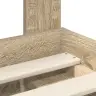 Gultas Rāmis Sonoma 90 X 190 Cm Ciets Priedes Koks Vidaxl