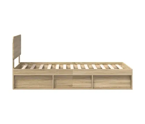 Lovos Rėmas Sonoma Ąžuolas 75 X 190 Cm Kietos Pušies Mediena