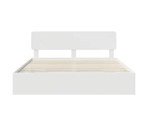 Lovos Rėmas Su Stalčių Balta 200 X 200 Cm Inžinerinė Mediena