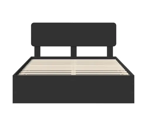 Voodi Raam Sahtliga Peaga Must 150 X 200 Cm Inseneripuit