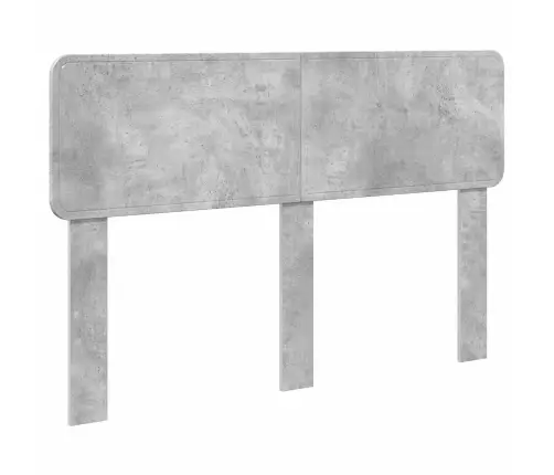 Gultas Rāmis Betona Pelēks 140 X 190 Cm Inženieru Koks Vidaxl