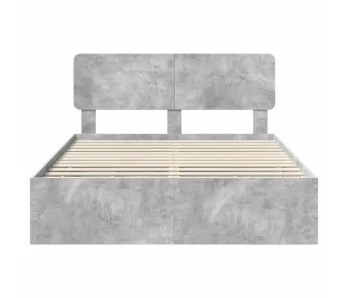 Lovos Rėmas Betono Pilka 140 X 200 Cm Inžinerinė Mediena