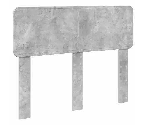 Gultas Rāmis Betona Pelēks 135 X 190 Cm Inženieru Koks Vidaxl