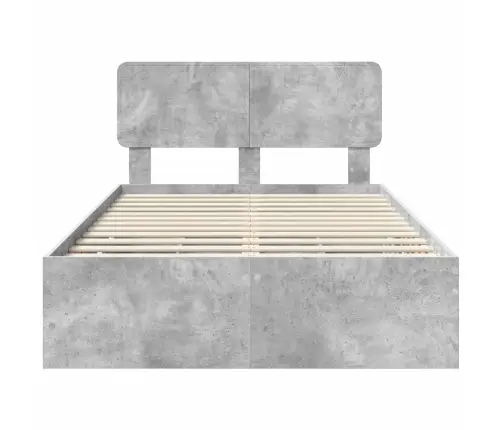 Lovos Rėmas Betono Pilka 120 X 190 Cm Inžinerinė Mediena