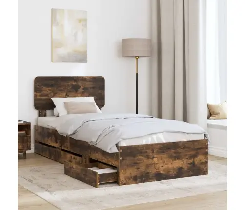 Lovos Rėmas Rūkyta Ąžuolas 75 X 190 Cm Inžinerinė Mediena