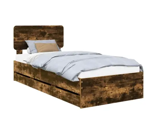 Lovos Rėmas Rūkyta Ąžuolas 75 X 190 Cm Inžinerinė Mediena