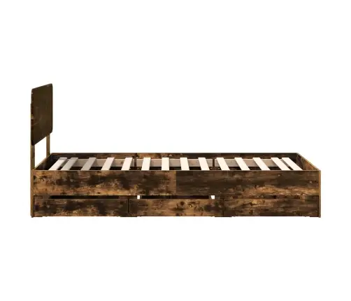 Lovos Rėmas Rūkyta Ąžuolas 75 X 190 Cm Inžinerinė Mediena