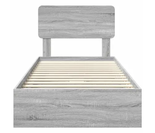 Laos Voodi Peaga Sahtliga Hall Sonoma 75 X 190 Cm Tehispuit