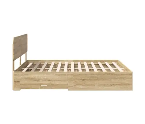 Lovos Rėmas Sonoma Ąžuolas 200 X 200 Cm Apdirbta Mediena