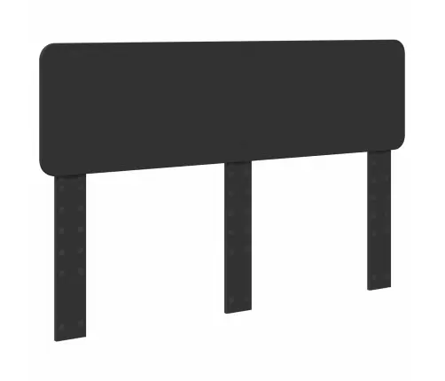 Voodi Raam Peaga Sahtliga Must 150 X 200 Cm Tehispuit