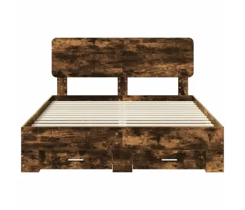 Lovos Rėmas Rūkyta Ąžuolas 150 X 200 Cm Apdirbta Mediena