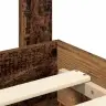 Gultas Rāmis Vecs Koks 140 X 190 Cm Inženierijas Koks Vidaxl